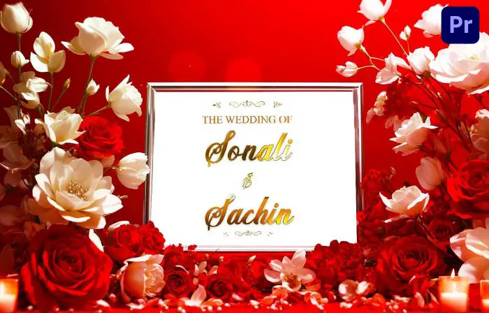 Stunning 3D Floral Wedding Photo Frame Design Slideshow